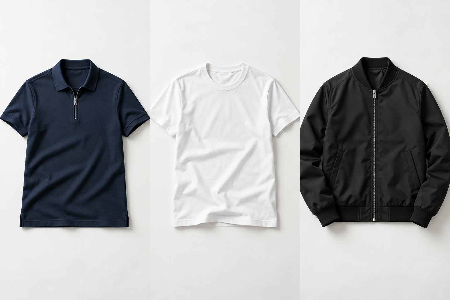 Illustrative navy polo shirt